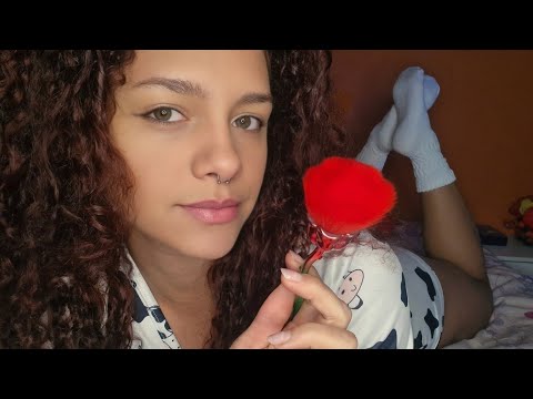 ASMR • PINCEL NA TELA ♡ Te relaxando completamente #asmr #relax