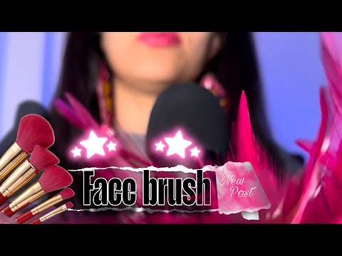 ASMR~ Brushing Your Face Until You Fall Asleep 😴