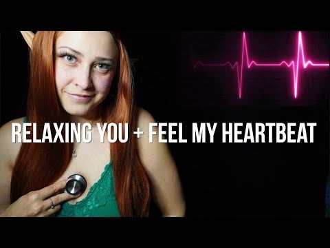 ASMR Cute Elf Let's You Listen To Her 112 BPM Heartbeat With Relaxing Hand Visuals & Kisses