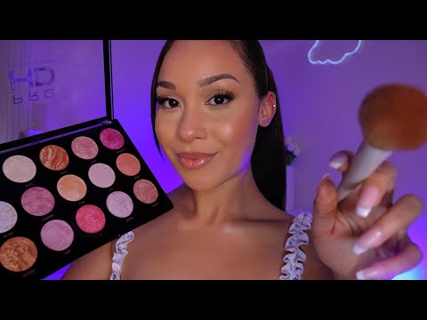 ASMR / Doing Your Summer Makeup 💜 Personal Attention Makeup Roleplay