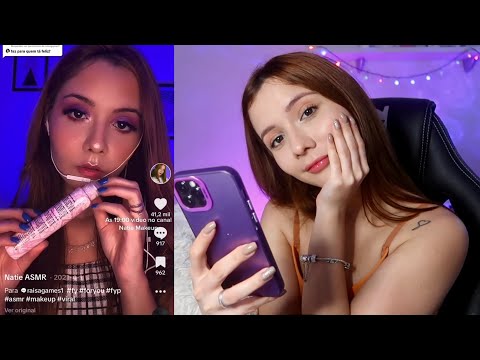 ASMR- REAGINDO AOS MEUS PRIMEIROS ASMRS DO TIKTOK