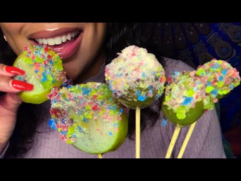 ASMR | Crack Grapes 🍇 , Crack Apples 🍏 Candied Crack Gummy Bears 🐻