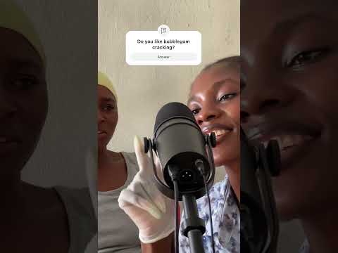 ASMR Bubblegum Cracking with My Neighbor 🍬😊 Relaxing Sounds and Whispers"