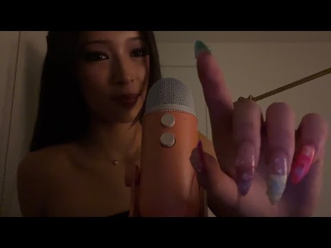 ASMR Dark Lighting Close-Up Whisper Ramble (slow&calm)