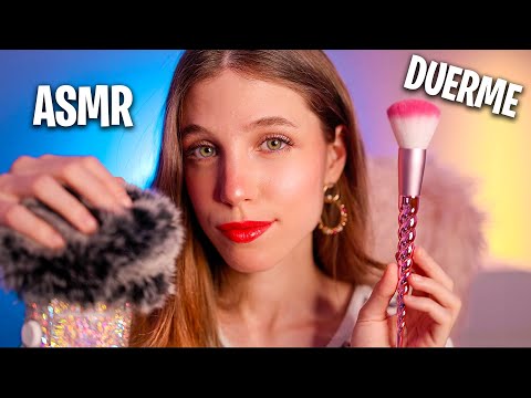 ASMR MASAJE CRANEAL LENTO y SUAVE PARA DORMIR 💆🏼‍♀️ Sonidos de brocha en el micro muy relajantes 🌙