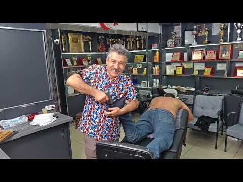 ASMR LIVE SLEEP THERAPY: BACK AND BODY MASSAGE ON THE BARBER CHAIR