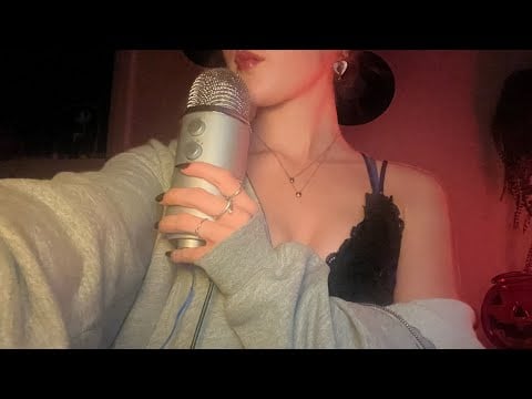 poetry and rambles asmr (close whispers + light gum chewing)