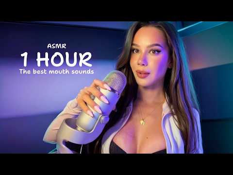 ASMR 1 HOUR Mouth Sounds 😘 // dry, wet, Split Painting, Clicky, Soft (No Looping!)