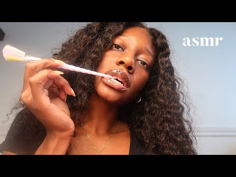 ASMR | Unicorn 🦄 Brush Nibbling  * MOUTH SOUNDS