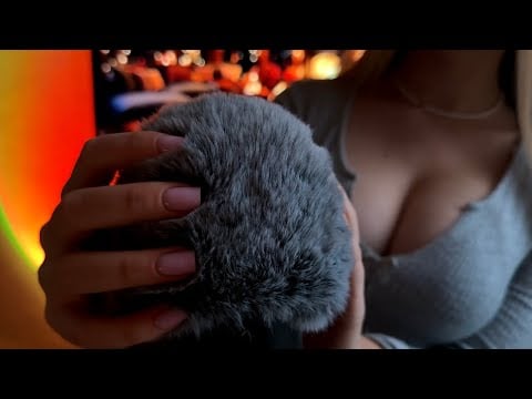 ASMR Fluffy Mic Scratching for Sleep (Rain, 🌧️ No Talking)