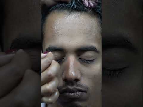 ASMR Soft Touching Head Massage By Lady Barber Chaitali #shorts