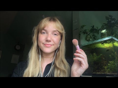 ASMR LoFi ❤️ Brushing Your Face & Close-Up Whispering