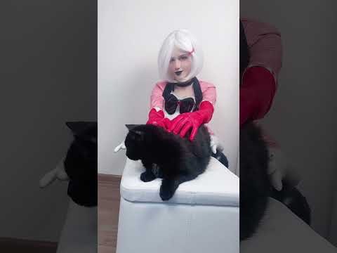 ANGEL DUST & CAT XD #cosplay #cosplayer #angeldust #hazbinhotelseason2 #hazbinhotel
