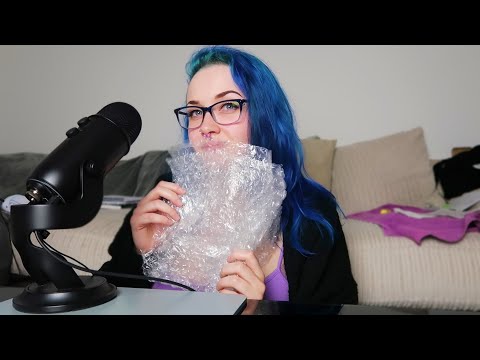 ASMR BUBBLE WRAP CRINKLES & POPS (On And Around The Mic)