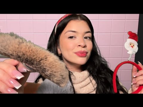 ASMR $5 holiday makeup… in the stall again 😵‍💫 ( 2 clients) 