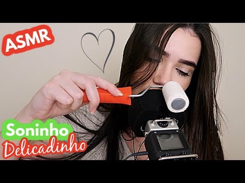 ASMR: CARINHO EM VOCÊ, CAMERA TOUCHING, MOUTH SOUNDS, HAND MOVEMENTS - Naiane