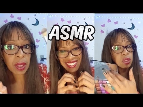 TE MAQUIANDO COM VOZ INAUDÍVEL  #asmrvideo  #asmr  #asmrbr