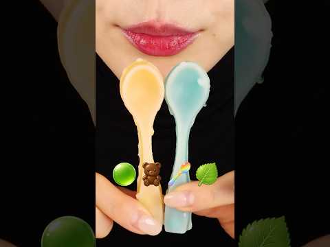 ASMR WAX CANDY, CHOCOLATE MARSHMALLOW, LEAF