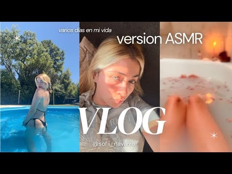 Vlog ASMR - dias de verano en BUENOS AIRES 🇦🇷 asmr en la piscina, y más 