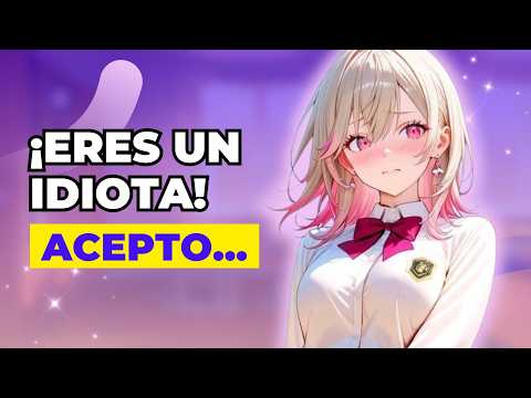 CHICA TSUNDERE se APENA por tu CULPA 😳💜 ASMR Anime Roleplay