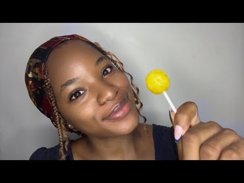 Mango Lollipop Licking and Chitchat 🍭(mouth sounds)👄ASMR