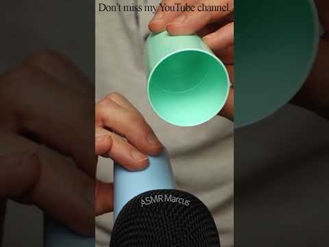 ASMR Delicately Finger Tapping On Small Cups #short