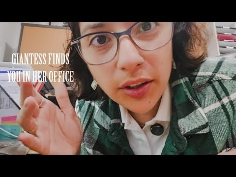 ASMR GIANTESS FINDS YOU IN HER OFFICE | SOFT SPOKEN ROLE PLAY 