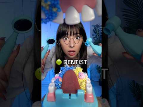 ASMR DENTIST but ur teeth are 😖 #asmr #dentist #comedy #shorts