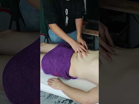 MASSAGE THAT PROVIDES INCREDIBLE RELAXATION IN THE CHEST AND ABDOMINAL AREA #satisfying #relaxing