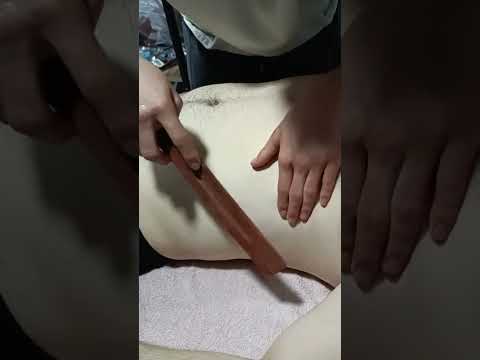 THE MOST RELAXING MASSAGE FOR CHEST, ARM AND ABDOMEN #satisfying #relaxing #asmr #shorts #massage