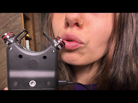 ASMR UP CLOSE MOUTH SOUNDS WITH TASCAM🥰