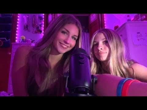 ASMR// MY COUSIN TRIES ASMR… REALLY TINGLY ( TAPPING, SCRATCHING, MOUTH SOUNDS, ETC )