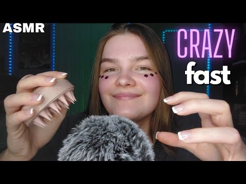 FAST & AGGRESSIVE MIC TRIGGERS⚡️ w/ hand movements and some mouth sounds (ASMR)