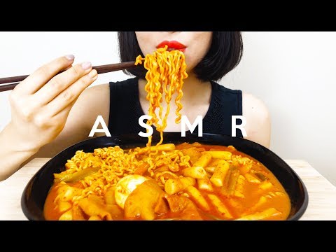 SPICY RICE CAKES tteokbokki 떡볶이 리얼사운드 먹방 ASMR