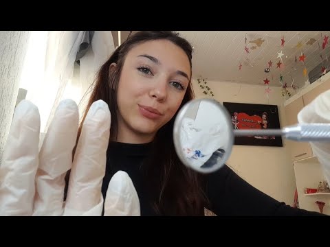 DENTISTA ANALISANDO SUA BOCA ASMR 🦷🦷