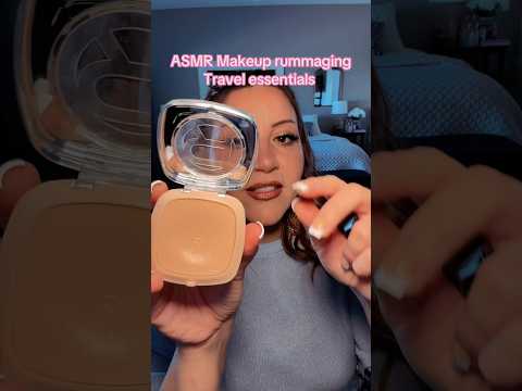 Makeup Travel Bag Essentials 💄💄💄 #asmr #makeup #asmrsounds #asmrvideo #asmrlofi #makeuptutorial