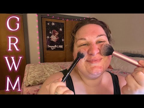 ASMR | FULL FACE GET READY WITH ME ✨