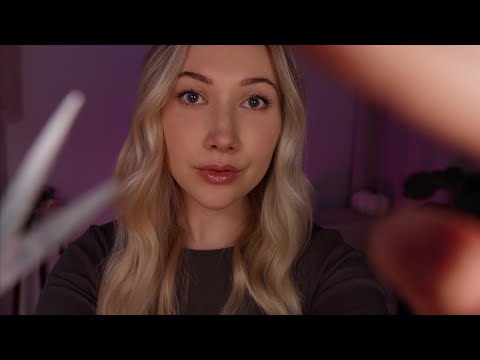 ASMR FAST Haircut & Styling Your Hair (scissor *snipping,* combing, hair products) ✂️