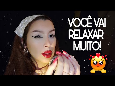 ASMR PRA RELAXAR MUITO 🥴💤 Sons de boca/Mão na tela