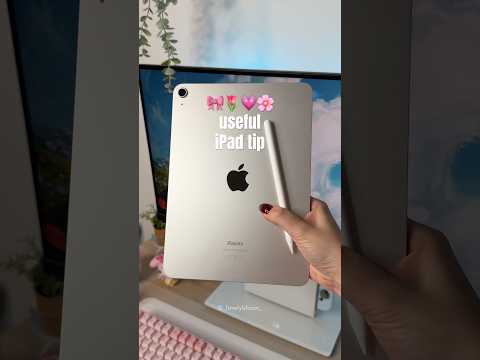 Useful ipad tip🌸 #apple #ipad #tips #ipadair #aesthetic #ipadtips