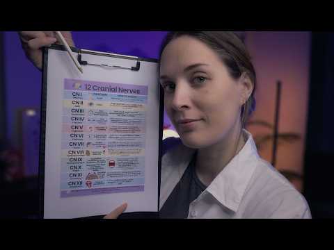 ASMR Accurate Cranial Nerve Exam | You’ll Fall Asleep During This Medical RP