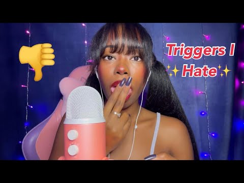 ASMR| Doing Triggers I hate‼️😡