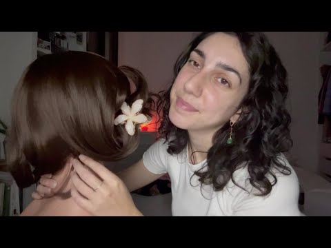 ASMR ITA Grattini alla Testa e alla Schiena per farti Rilassare (fire sounds, personal attention)