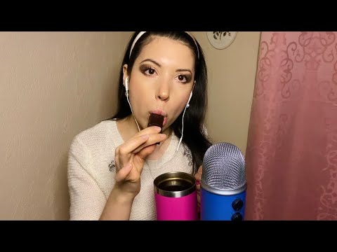 ASMR Comiendo Chocolate con Café (Sin Hablar) | Eating Chocolate with Coffee (No Talking) | Mukbang