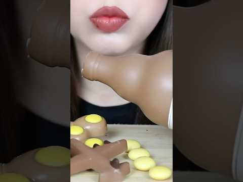 asmr 식용 초콜릿 병 EDIBLE BOTTLE 🍫 eating sounds 리얼사운드 먹방