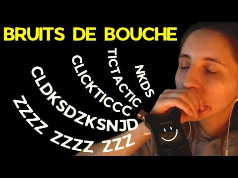BRUITS DE BOUCHE INTENSES 🥹😴 (avec le tascam) #asmrfr #asmr