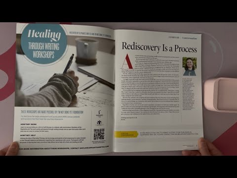 ASMR Flipping Through Elephants And Tea - December 2023 Issue | No Talking