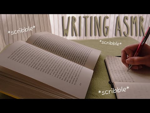 ASMR writing on a paper notebook (no talking)