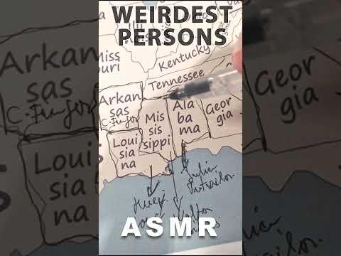 Every U S  State’s Weirdest Real Person | #asmrtracing #weirdest #strangepeople