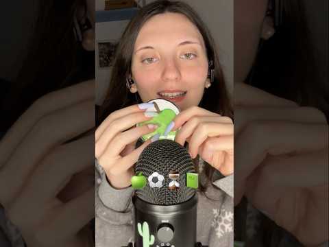 Emoji Challenge ASMR 🍏⚽️⏳📗 #shorts #asmr #emoji #emojichallenge
